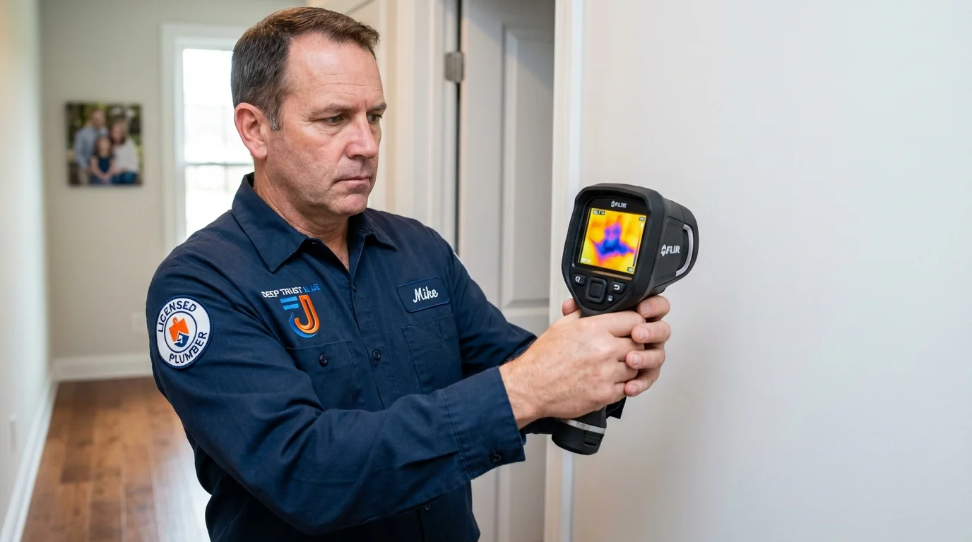 Thermal imaging leak detection by Johns Plumbing LLC in Wynnewood